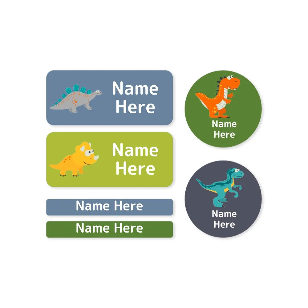 Dinosaur Mixed Name Label Pack