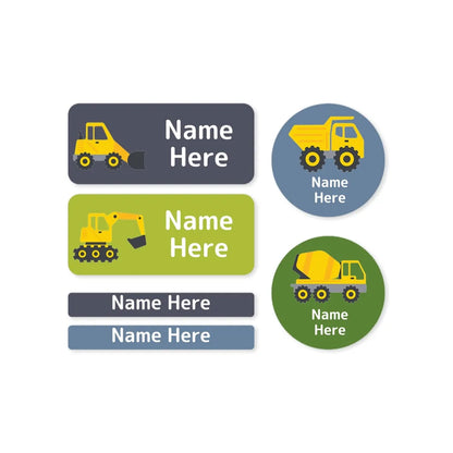Little Digger Mixed Name Label Pack