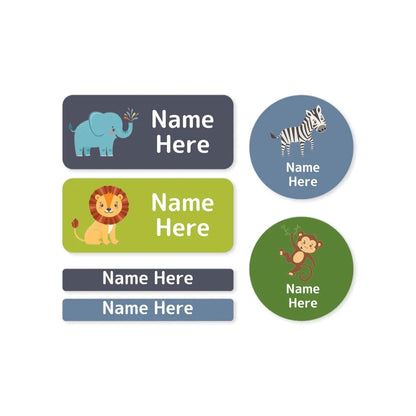 Zoo Animals Mixed Name Label Pack