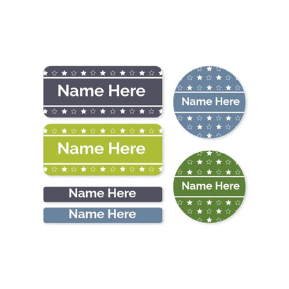 Stars Mixed Name Label Pack