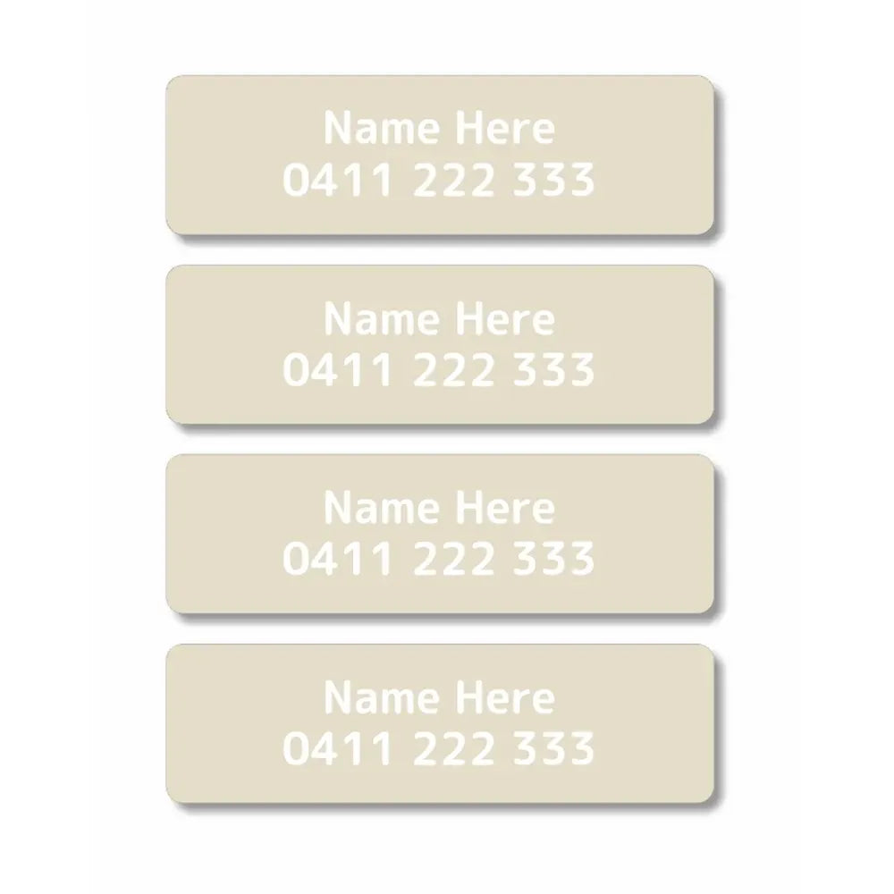 Single Colour Iron On Clothing Labels