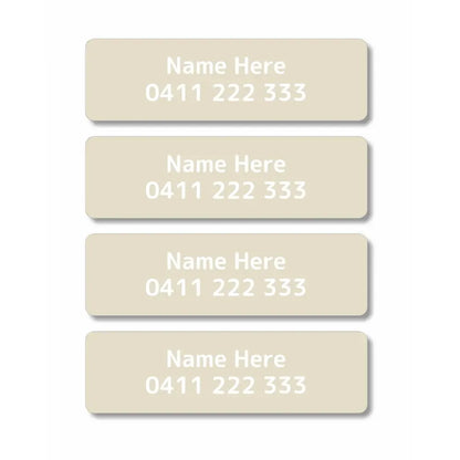 Single Colour Iron On Clothing Labels