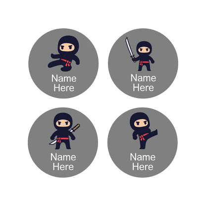 Ninja Round Name Labels