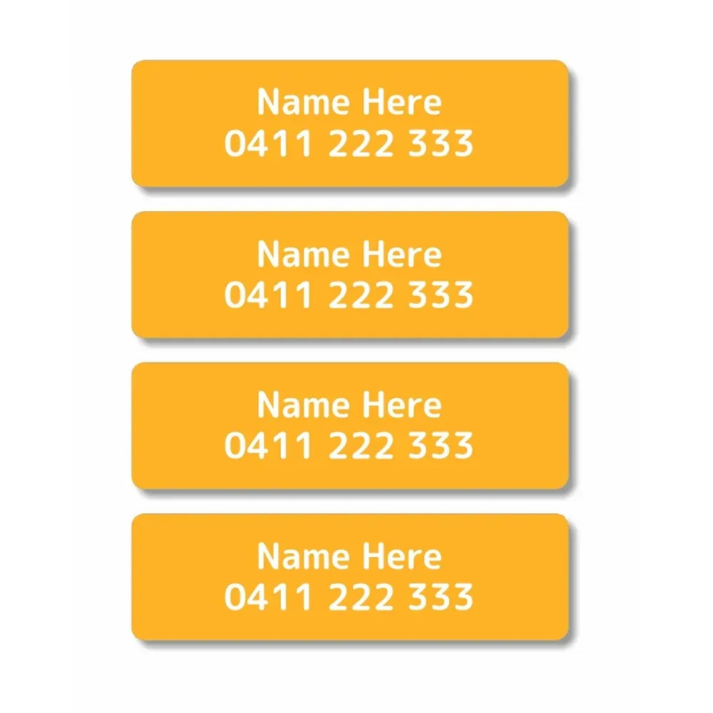 Single Colour Iron On Clothing Labels