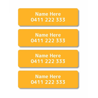 Single Colour Iron On Clothing Labels