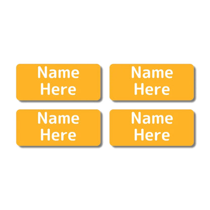Single Colour Rectangle Name Labels