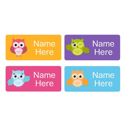 Owls Rectangle Name Labels