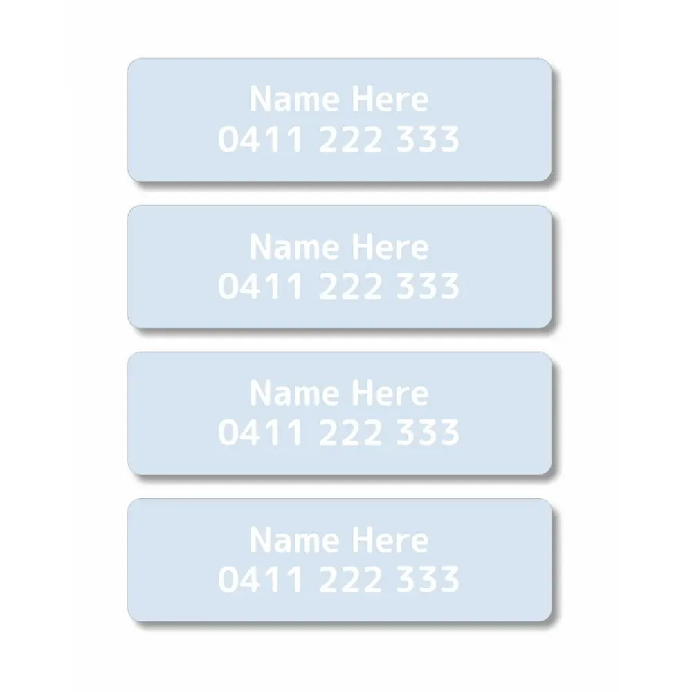 Single Colour Iron On Clothing Labels
