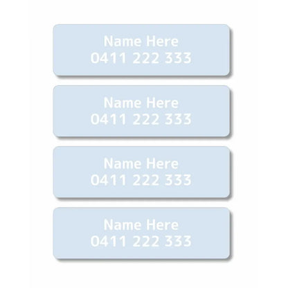 Single Colour Iron On Clothing Labels