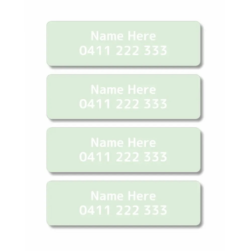 Single Colour Iron On Clothing Labels