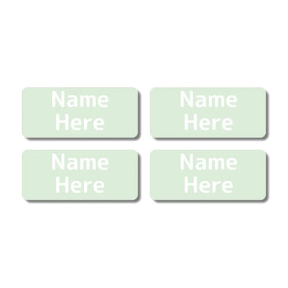 Single Colour Rectangle Name Labels