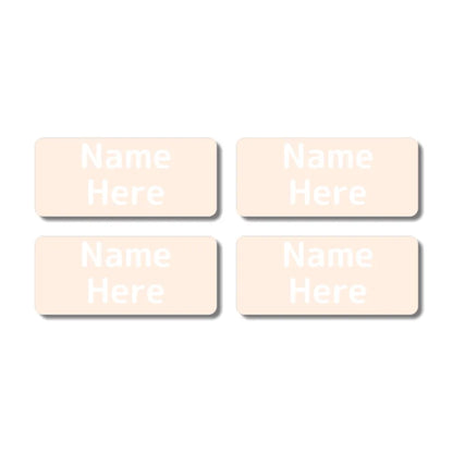 Single Colour Rectangle Name Labels