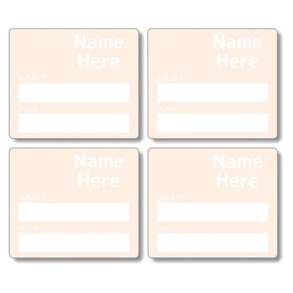 Single Colour School Book Labels