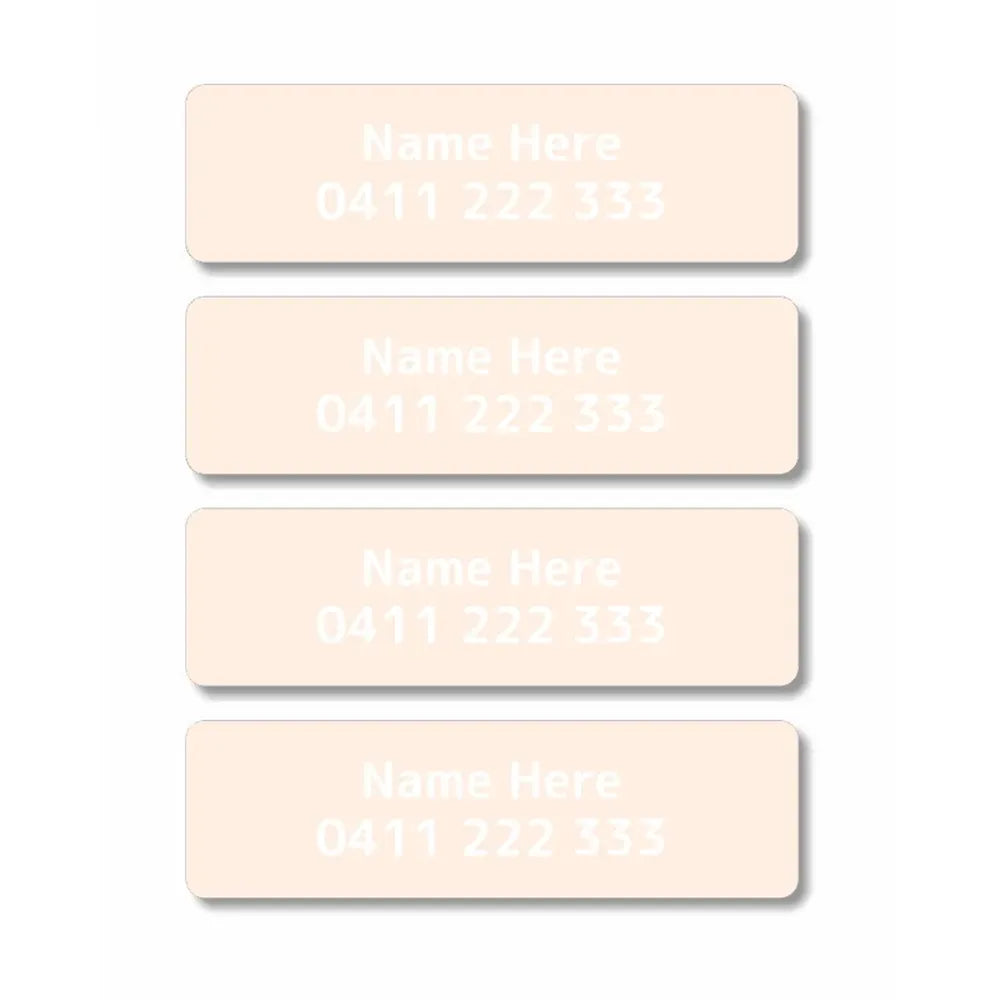 Single Colour Iron On Clothing Labels
