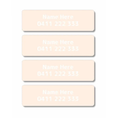 Single Colour Iron On Clothing Labels