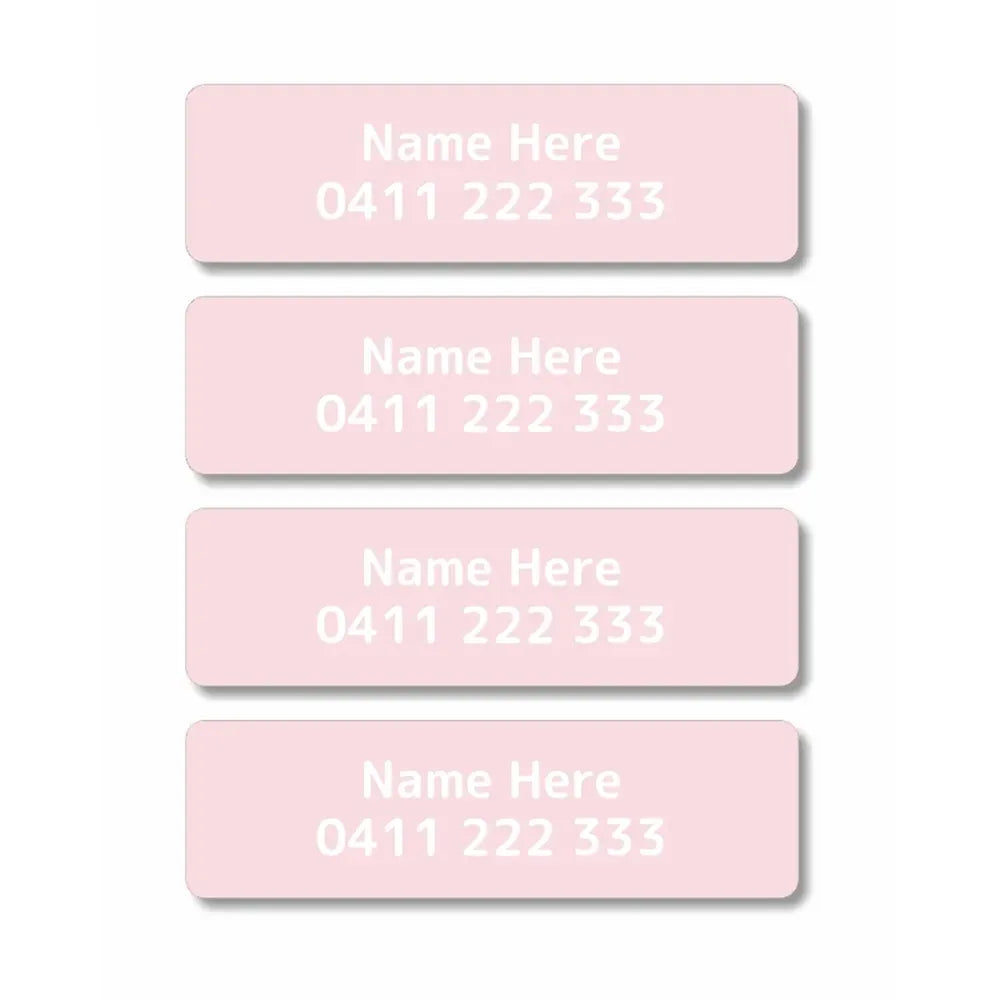 Single Colour Iron On Clothing Labels