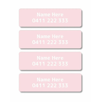 Single Colour Iron On Clothing Labels