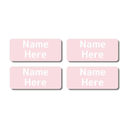 Single Colour Rectangle Name Labels