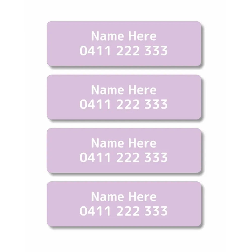 Single Colour Iron On Clothing Labels