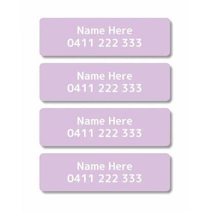 Single Colour Iron On Clothing Labels