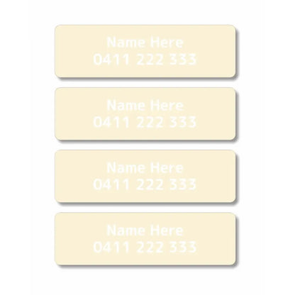 Single Colour Iron On Clothing Labels