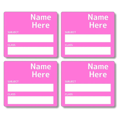 Single Colour School Book Labels