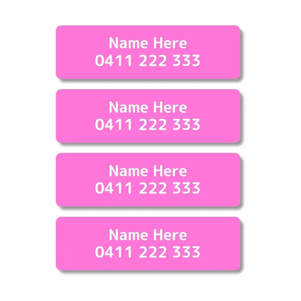 Single Colour Iron On Clothing Labels