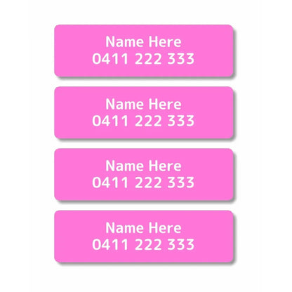 Single Colour Iron On Clothing Labels