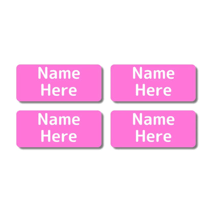 Single Colour Rectangle Name Labels
