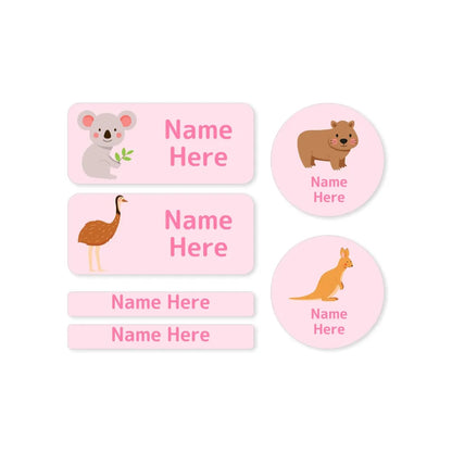 Aussie Animals Mixed Name Label Pack