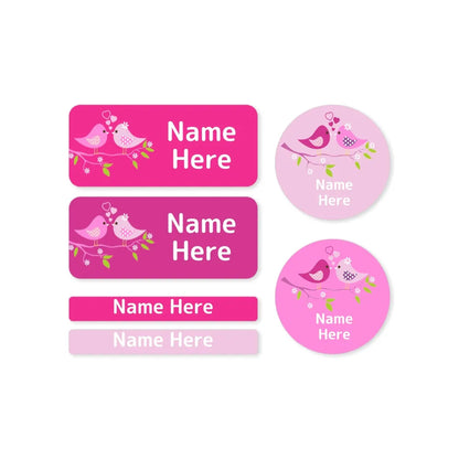 Two Birds Mixed Name Label Pack