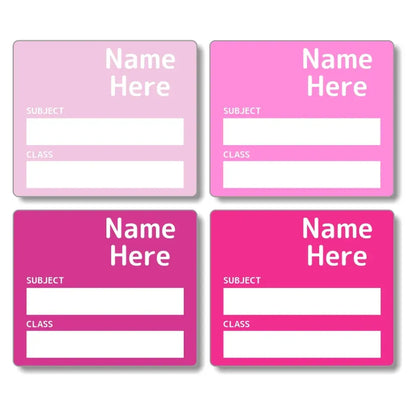 Multi Colour School Book Labels