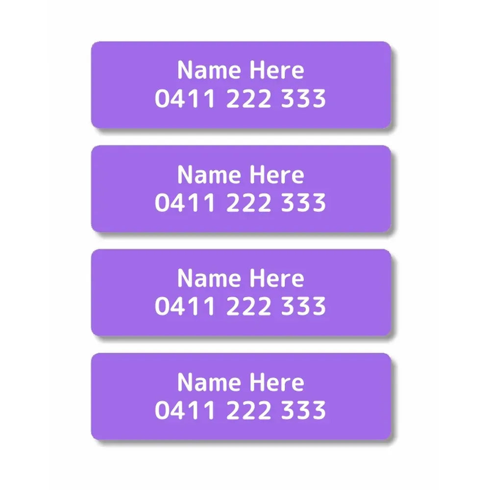 Single Colour Iron On Clothing Labels