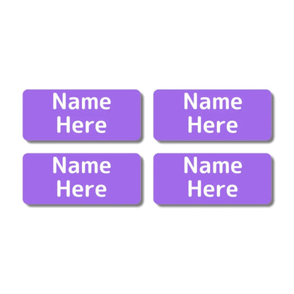 Single Colour Rectangle Name Labels