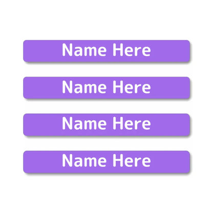 Single Colour Mini Name Labels