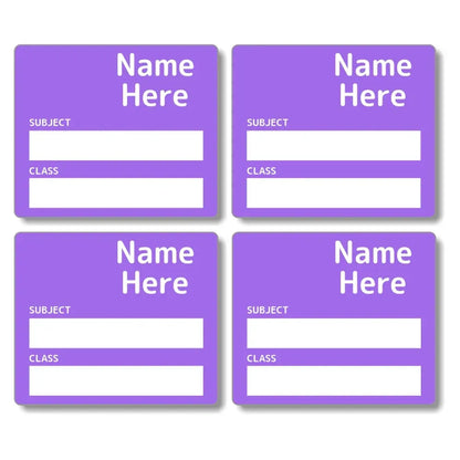 Single Colour School Book Labels