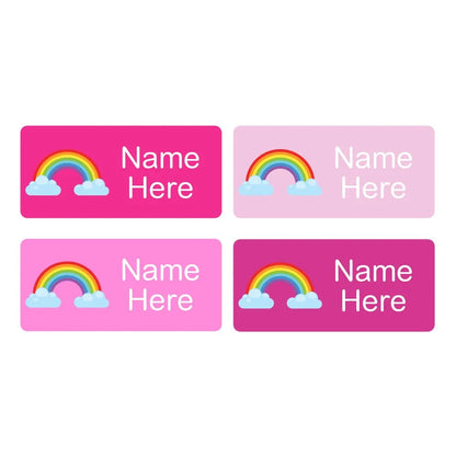 Rainbow Rectangle Name Labels