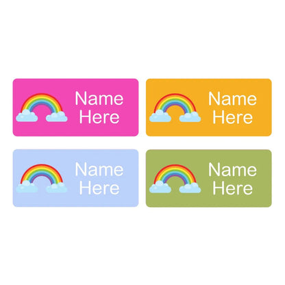 Rainbow Rectangle Name Labels