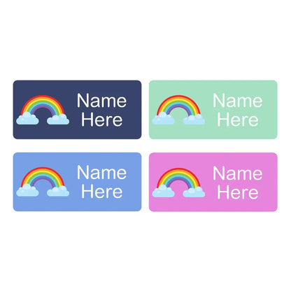 Rainbow Rectangle Name Labels
