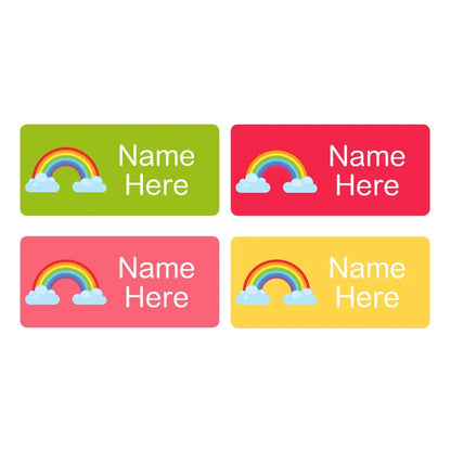 Rainbow Rectangle Name Labels