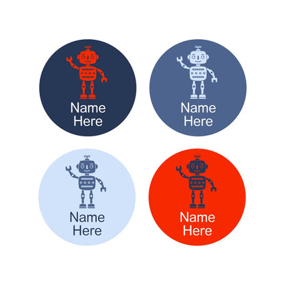 Robot Round Name Labels