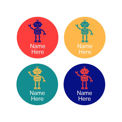 Robot Round Name Labels
