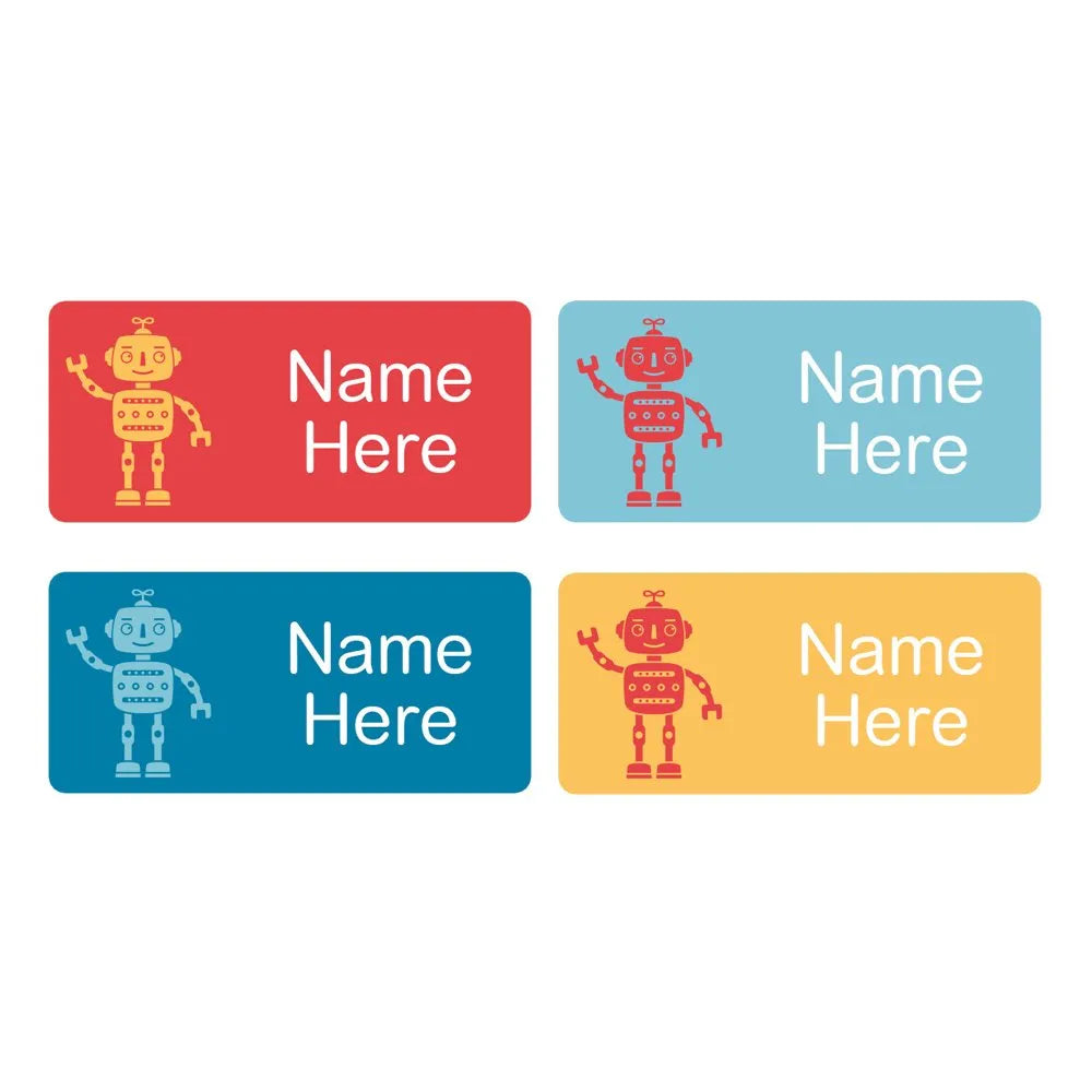 Robots Rectangle Name Labels