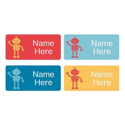 Robots Rectangle Name Labels