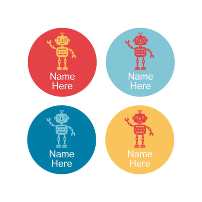 Robot Round Name Labels