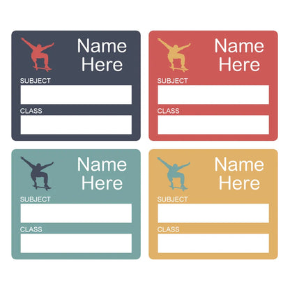 Skater School Book Labels
