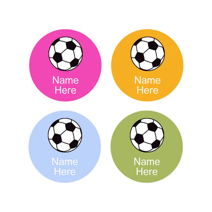Soccer Ball Round Name Labels