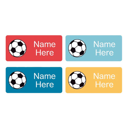 Soccer Ball Rectangle Name Labels