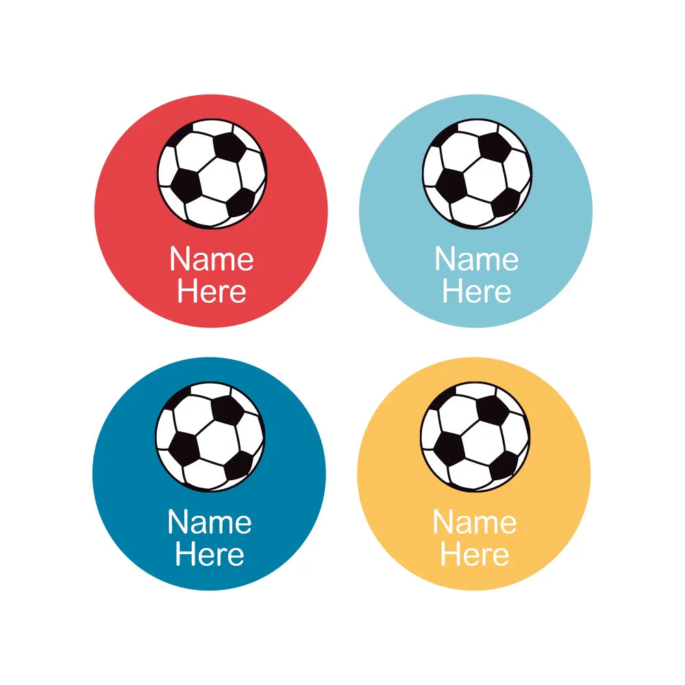 Soccer Ball Round Name Labels