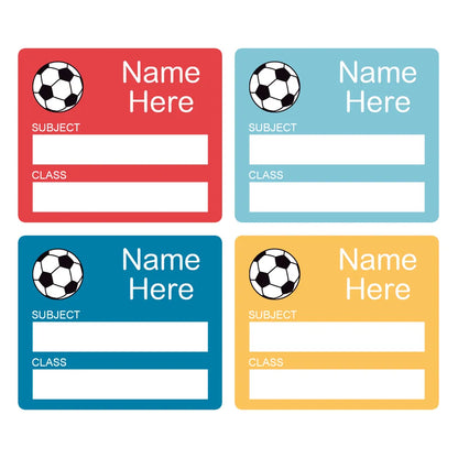 Soccer Ball School Book Labels